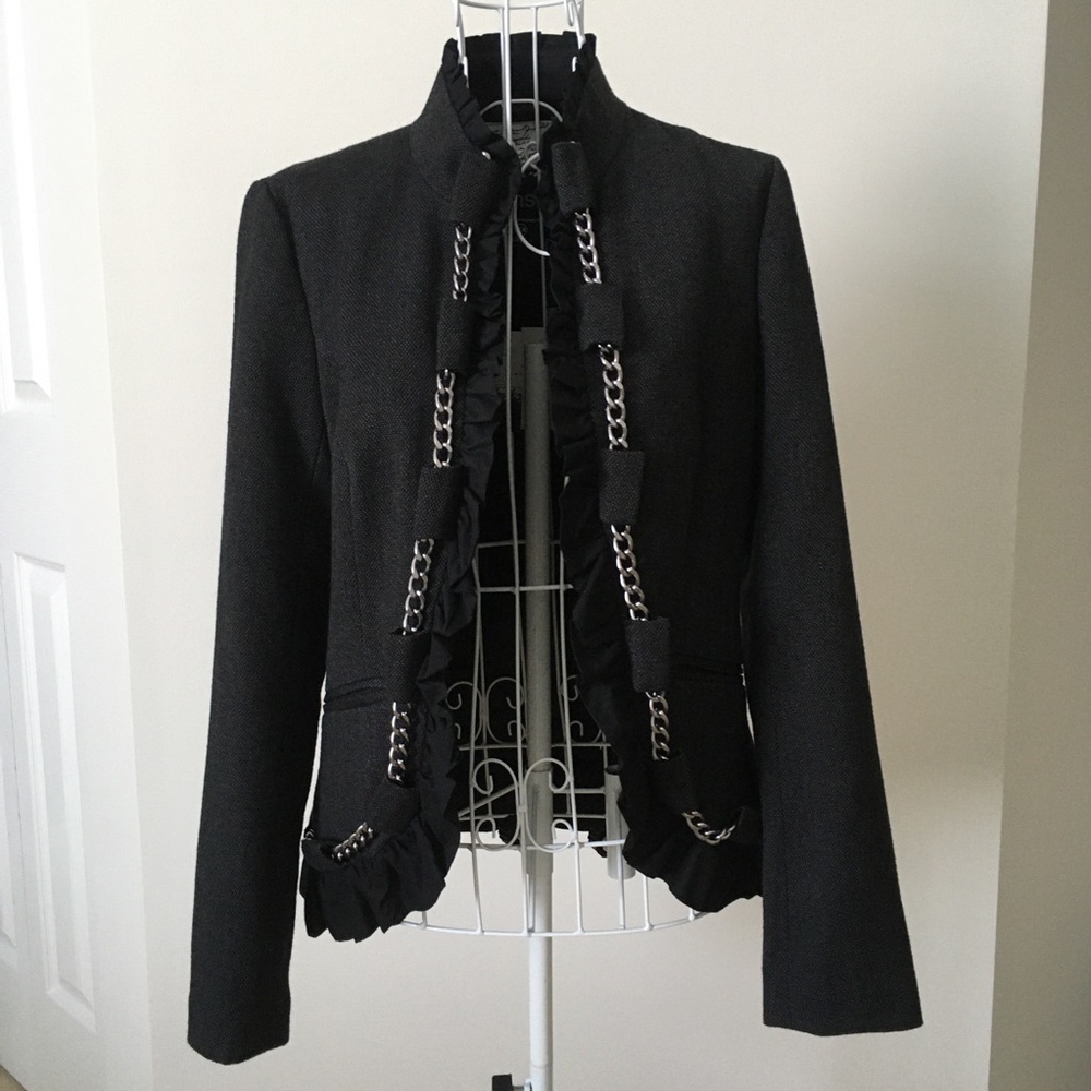 Kensie dark grey military style jacket